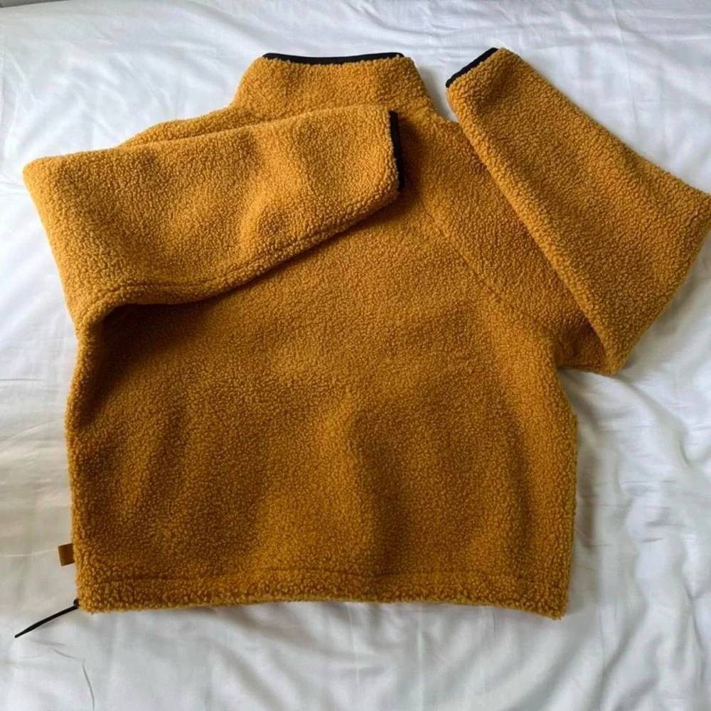 JoyLab Mustard Fleece Pullover - Picture 2 of 3